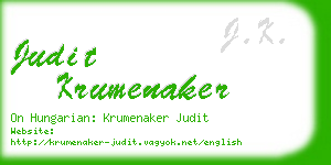 judit krumenaker business card